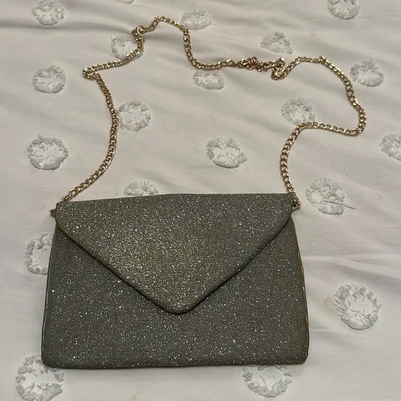 A new day Gold & Silver Shimmer Clutch Crossbody - Picture 2 of 4